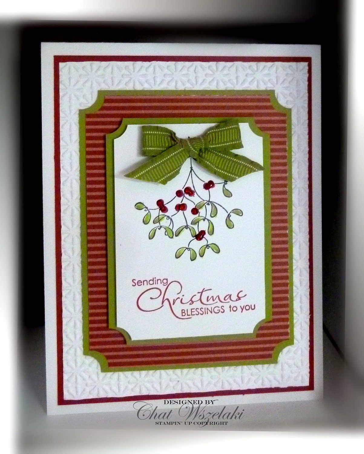Stampin' UP Handmade Christmas Blessings Card
