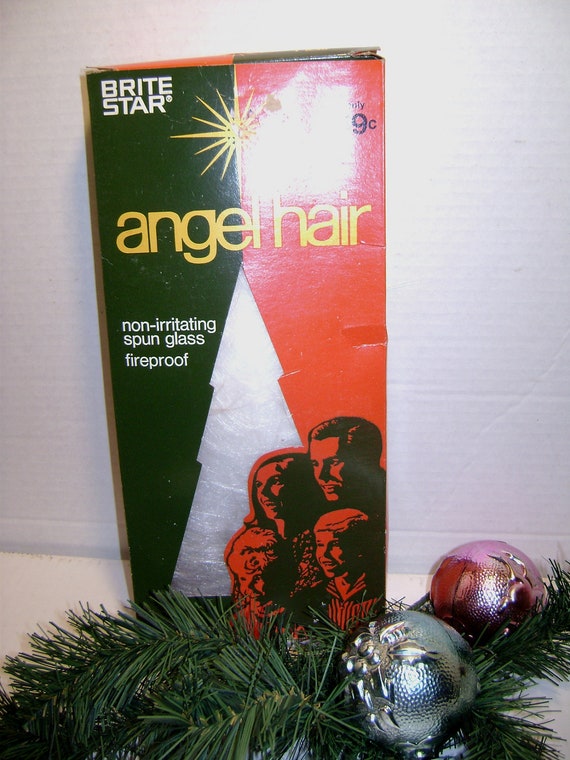 Vintage Angel Hair Spun Glass Christmas Tree Decorating New