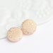 Gold Spattered Stud Earrings Nude Flesh Pastel Beige fall fashion geometric jewelry rusteam Free Shipping