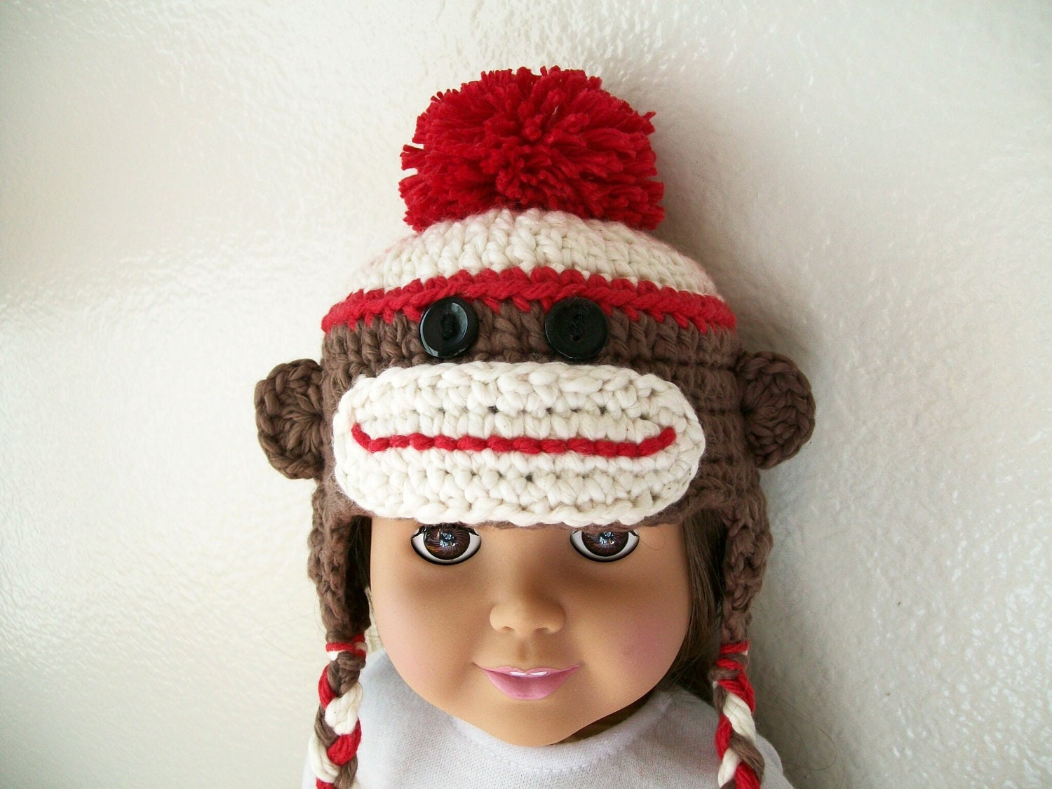 American Girl Sock Monkey Hat | Doll 
