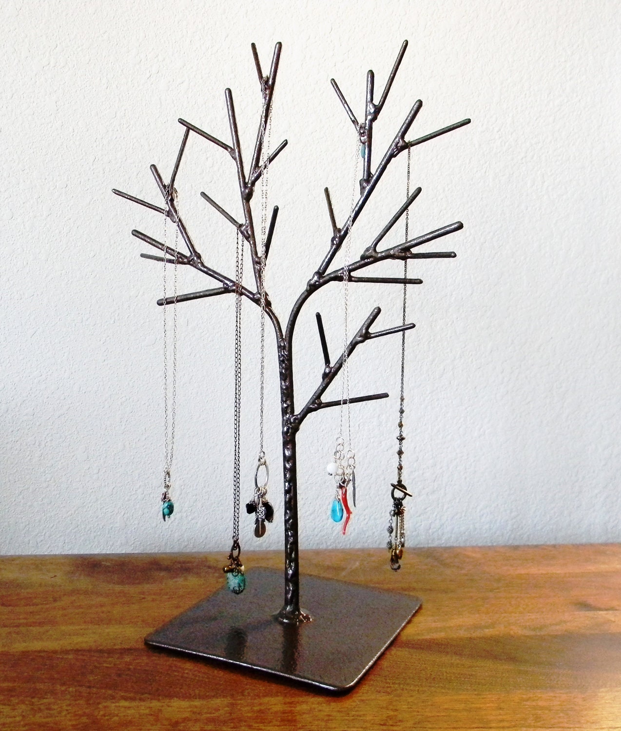 Welded Tree Jewelry Display in Brown