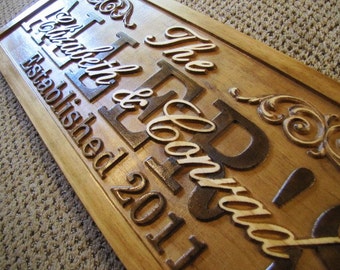 Personalized family name sign wedding gift for couple engagement-gift for wife-bridal shower gift custom-bride from groom gift-wedding sign