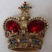 Biggest Best Most Amazing Crown Pin Brooch Ever, 3276