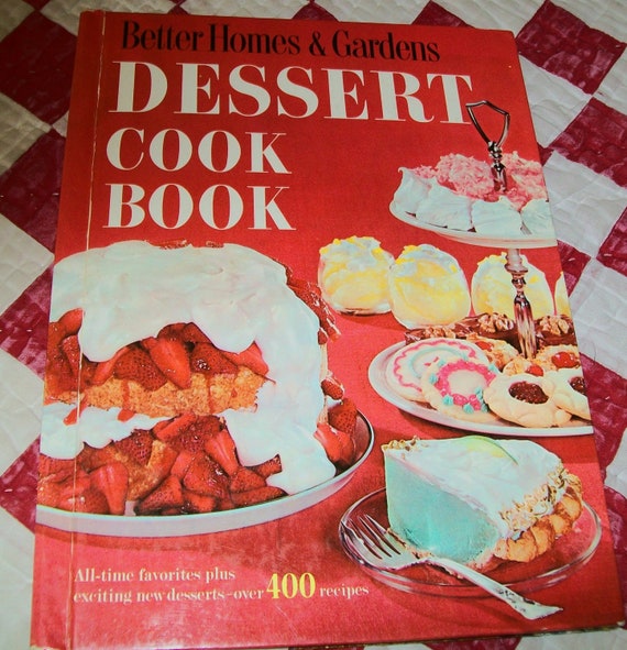 SALE Vintage Dessert Cook Book 1960 1960s Better Homes