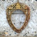 Brooch Frame Ornate Finding Faux Asian Pagoda Vintage Costume Jewelry Supply