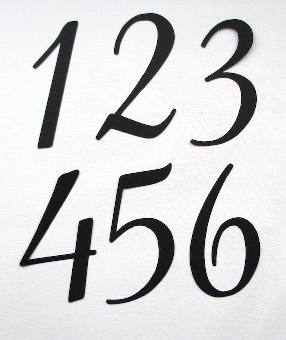 items similar to large numbers 1 10 in black great for table numbers