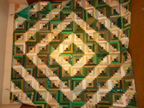 King Quilt Queen Size Quilt Log cabin 60