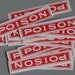 vintage apothecary POISON labels for Halloween