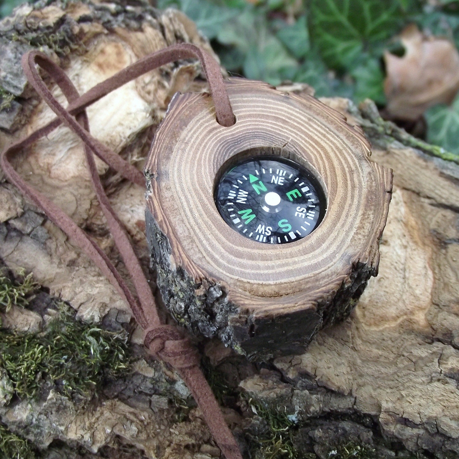 Wood Compass Handmade Rustic Wood Tree Branch Compass