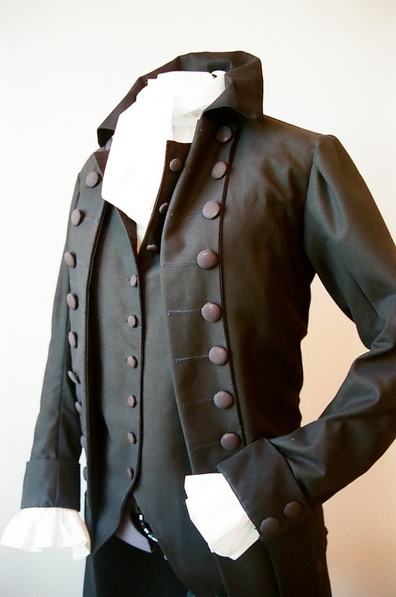 Items similar to Men's 18th Century Coat, vest and undershirt on Etsy