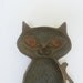 Mid Century Cast Iron Cat Trivet Bowl Spoon Rest