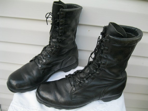 vintage leather army boots