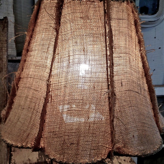Light Burlap Petal Lampshade