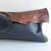 Leather Clutch - envelope clutch - Colored Leather