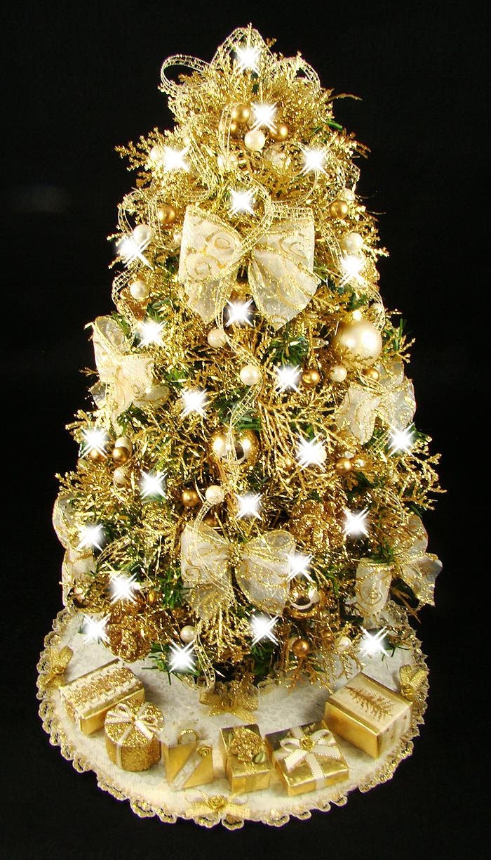 mini tabletop gold antique white christmas tree 17 inches mini tabletop gold antique white christmas tree 17 inches