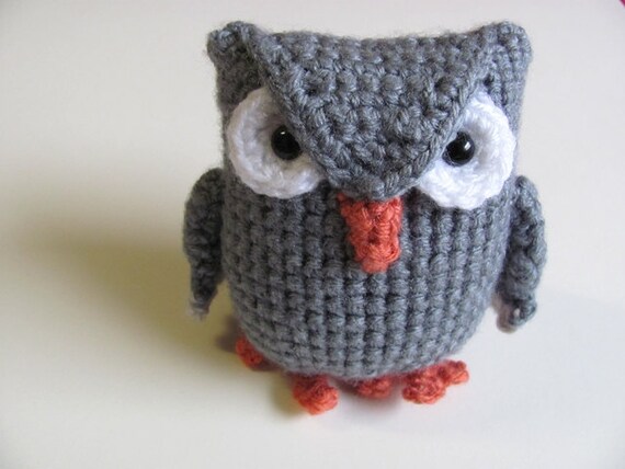 crochet stuffed owl