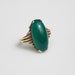 Art Deco 10k Gold and Chrysoprase Ring