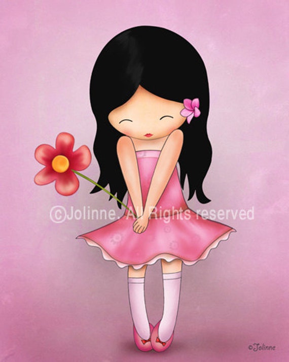 Pink baby nursery decorbaby wall decorartwork for girls