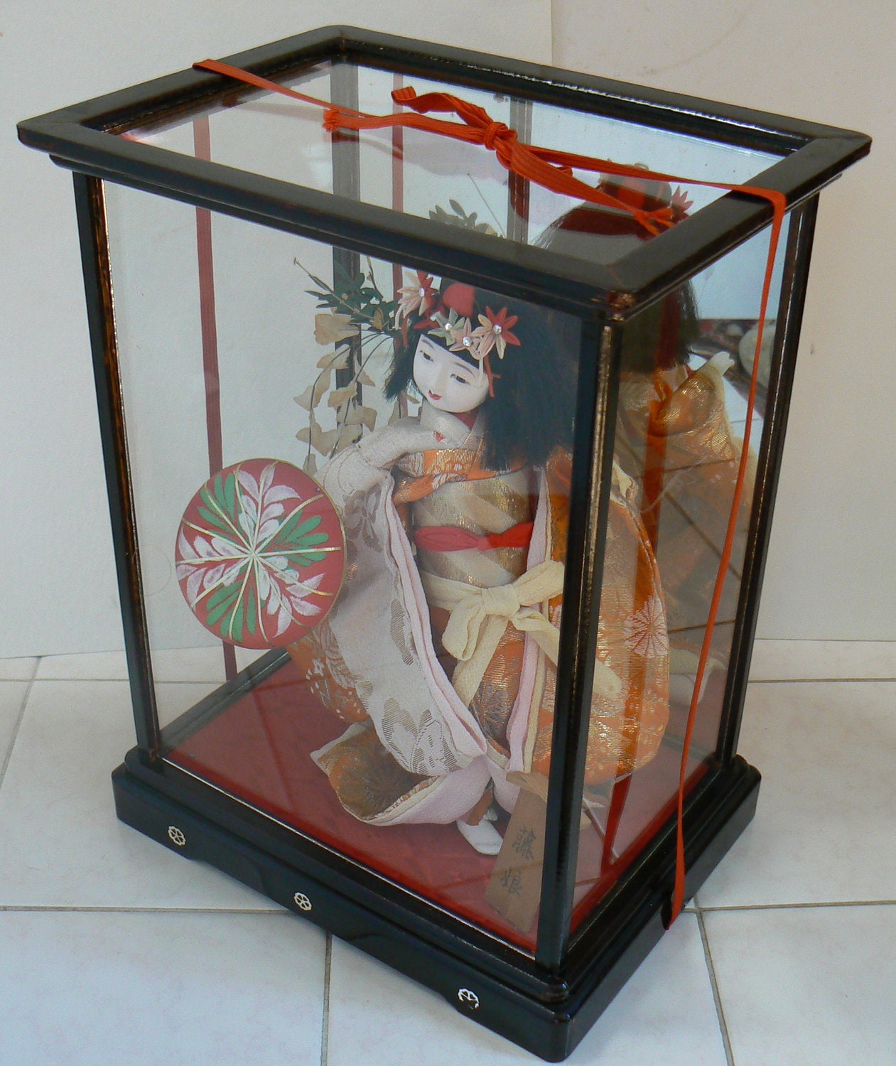 japanese doll display case for sale