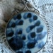 Chinese Pottery and Sterling Pendant Large