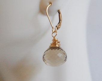 Gemstone Earrings- Gorgeous Lemon Quartz Dangle Earrings