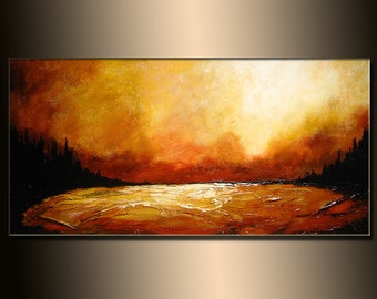 Popular items for lake paintings on Etsy