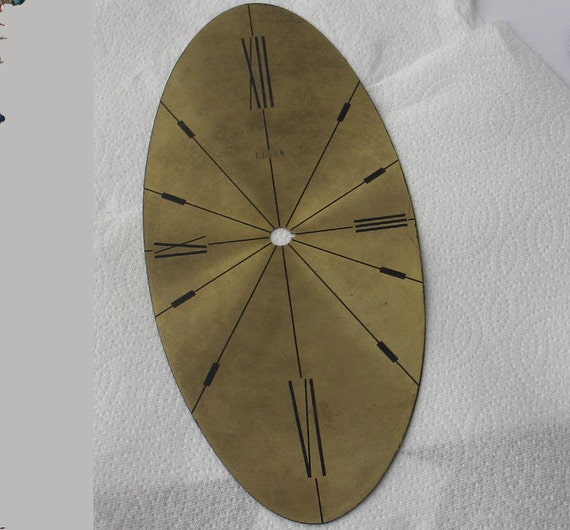 Vintage Elgin Oval Clock Face