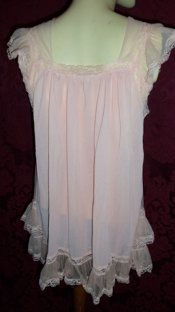 Vintage Chiffon Babydoll Gown By Charmode