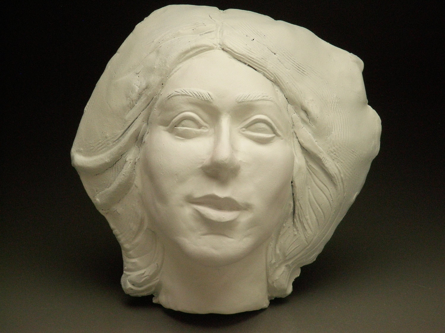Ceramic Mask Wall Art Face Classical Portrait Sculpture Head
