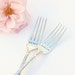 Bride and Groom Wedding Forks. Recycled Vintage Flatware 1940's Exquisite. Eco Friendly Wedding