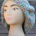Crocheted Slouchy Beanie Tam in Pastel Colored Yarn