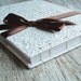 Wedding Guest Book, White Blossom, LARGE 10x8, MADE upon ORDER