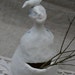 Porcelain vase 14 : "Waiting for a bouquet " small ooak handmade sculpture