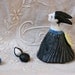 SALE : Porcelain bell 98 "Circus under the moon" handmade OOAK sculpture