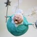 Ooak Spun Cotton Fairy Godmother Ornament