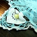 Large Crochet Centerpiece in Teal - Hand Crocheted Table Topper - Lily Accents 8138 Black Friday / Cyber Monday