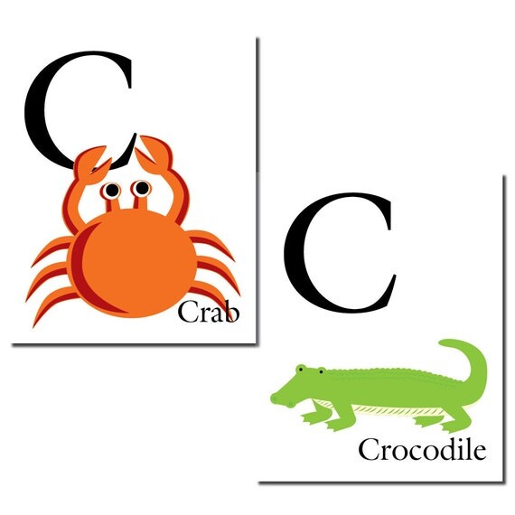 C is for Crab OR Crocodile... The Letter C ABC by Coolisart