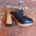 SALE////Vintage 1970s designer vintage platforms///////7