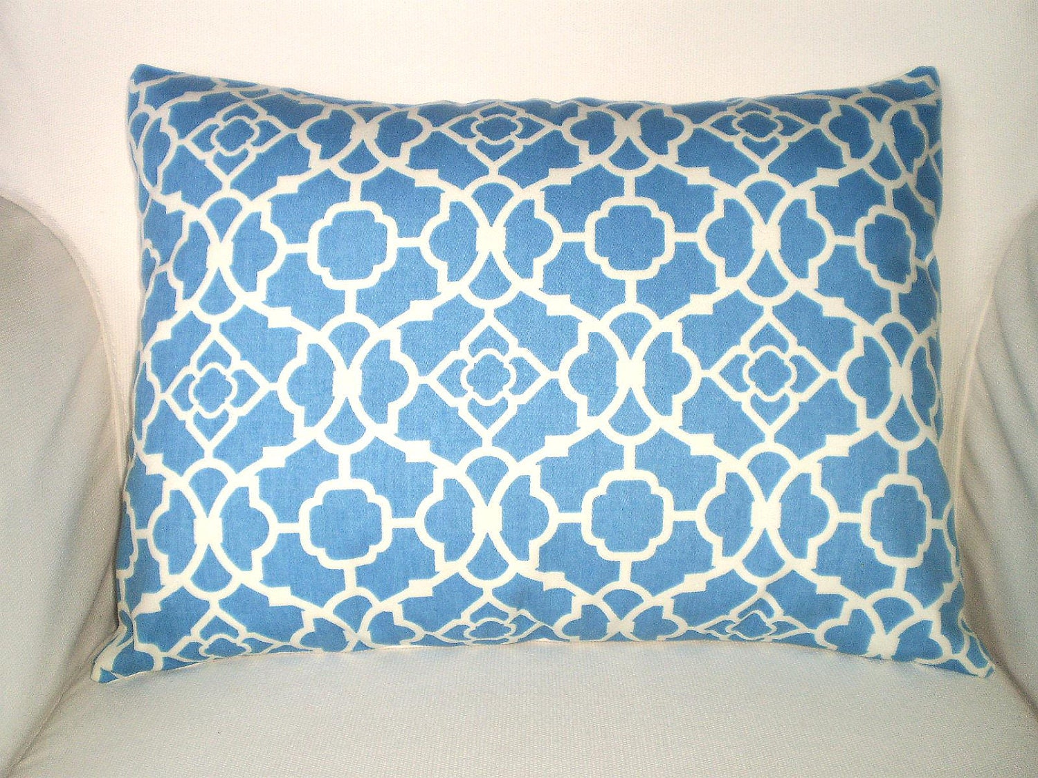 Blue Lumbar Pillow Case Decorative Pillows Throw Pillow