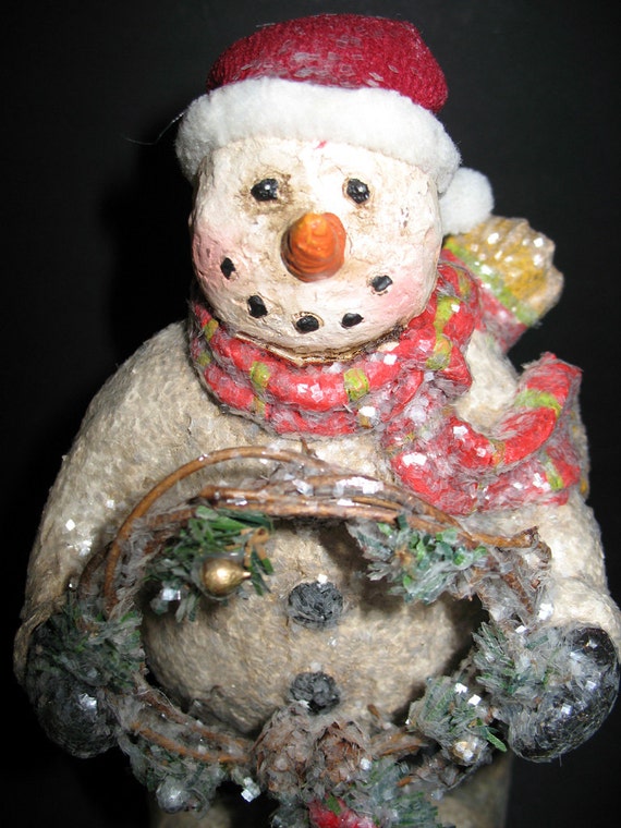 Vintage Snowman Decoration Collectible