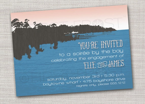 Lake Themed Wedding Invitations 9
