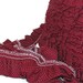 Maroon Ruffled Trim, Burgundy Cotton, Polka Dots, 1 and 3 quart in W, Pillow Trim, Curtain Trim, 16 Yards, Edging, Cotton Ruffled Trim