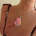 WISCONSIN - Repurposed Vintage USA State Puzzle Piece Pendant - Womens Upcycled Jewelry Jewellery
