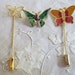 Vintage Gold Tone Colorful Butterfly Stick Pins and Butterfly Brooch