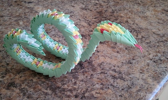 3D origami snake