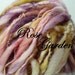 Handspun art yarn thick n thin singles USA wool 85 yds extra extreme thick n thin Rose Garden