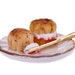 jam and cream scone dollhouse miniature