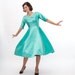 Clearance - Vintage 1960s Party Dress - 60s Cocktail Dress - Shimmery Aqua Blue