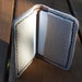 Slim and soft Hand Stitched Deerskin Front Pocket Wallet or Business Card Holder - Cream