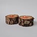 White Natural Birch Candle Holders ... set of 2